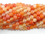 Carnelian Beads, Orange, 6mm (6.4mm) Round Beads-Gems: Round & Faceted-BeadBeyond