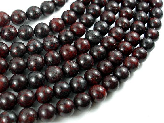 Brecciated Jasper Beads, 10mm Round Beads-Gems: Round & Faceted-BeadBeyond