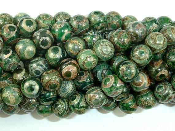 Tibetan Agate Beads, 8mm Round Beads-Gems: Round & Faceted-BeadBeyond