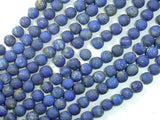 Matte Natural Lapis Lazuli Beads , 6mm Round Beads-Gems: Round & Faceted-BeadBeyond