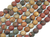 Matte Picasso Jasper Beads, 10mm, Round Beads-Gems: Round & Faceted-BeadBeyond