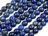 Natural Lapis Lazuli, Blue 10mm Round Beads-Gems: Round & Faceted-BeadBeyond