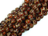 Tibetan Agate Beads, 8mm Round Beads-Gems: Round & Faceted-BeadBeyond