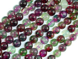 Dragon Vein Agate Beads, Green & Fuchsia, 8mm Round Beads-Agate: Round & Faceted-BeadBeyond