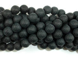 Matte Black Onyx Beads, 6mm Faceted Round-Gems: Round & Faceted-BeadBeyond