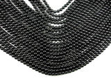 Black Stone, 6mm (6.3mm) Round Beads-Gems: Round & Faceted-BeadBeyond