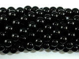 Black Stone, 8mm (8.2mm) Round Beads-Gems: Round & Faceted-BeadBeyond