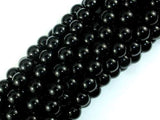Black Stone, 8mm (8.2mm) Round Beads-Gems: Round & Faceted-BeadBeyond