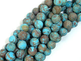 Matte Blue Calsilica Jasper Beads, 8mm Round Beads-Gems: Round & Faceted-BeadBeyond