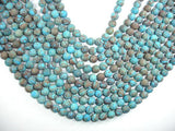 Matte Blue Calsilica Jasper Beads, 8mm Round Beads-Gems: Round & Faceted-BeadBeyond