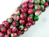Rain Flower Stone, Red, Green, 10mm Round Beads-Gems: Round & Faceted-BeadBeyond