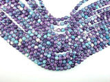 Rain Flower Stone Beads, Blue, Purple, 6mm Round Beads-Gems: Round & Faceted-BeadBeyond