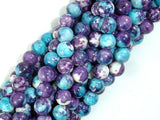 Rain Flower Stone Beads, Blue, Purple, 8mm Round Beads-Gems: Round & Faceted-BeadBeyond