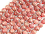 Rhodochrosite Beads, 9mm Round Beads-Gems: Round & Faceted-BeadBeyond