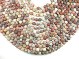 Matte Mexican Crazy Lace Agate Beads, 8mm Round Beads-Gems: Round & Faceted-BeadBeyond