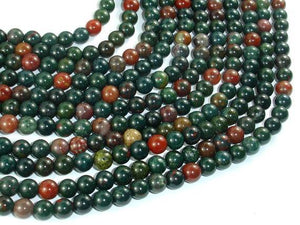 Indian Bloodstone Beads, 6mm Round Beads-Gems: Round & Faceted-BeadBeyond