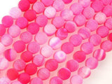 Frosted Matte Agate Beads-Pink, 8mm Round Beads-Agate: Round & Faceted-BeadBeyond