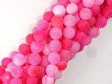 Frosted Matte Agate Beads-Pink, 8mm Round Beads-Agate: Round & Faceted-BeadBeyond