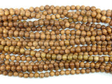 Green Sandalwood Beads, 6mm Round Beads-Wood-BeadBeyond