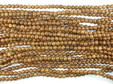 Wenge Wood Beads, 6mm(6.3mm) Round Beads, 25 Inch-Wood-BeadBeyond