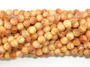 Indonesia Agathis Alba King Wood Beads, 6mm Round-Wood-BeadBeyond