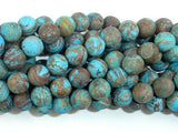 Matte Blue Calsilica Jasper Beads, 8mm Round Beads-Gems: Round & Faceted-BeadBeyond