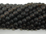 Matte Smoky Quartz Beads, 6mm Round Beads-Gems: Round & Faceted-BeadBeyond