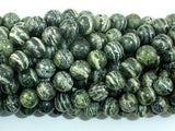 Green Zebra Jasper Beads, 8mm Round Beads-Gems: Round & Faceted-BeadBeyond