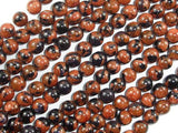 Gold Blue Sand Stone Beads, 6mm Round Beads-Agate: Round & Faceted-BeadBeyond