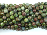 Green Rainforest Jasper Beads, Cuprite, 6mm Round Beads-Gems: Round & Faceted-BeadBeyond