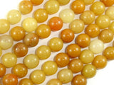 Yellow Aventurine Beads, 10mm(10.5mm) Round Beads-Gems: Round & Faceted-BeadBeyond