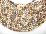 Matte Brown Zebra Jasper Beads, 8mm Round Beads-Gems: Round & Faceted-BeadBeyond
