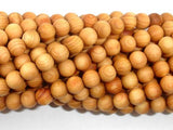 Cedar Wood Beads, Thuja Sutchuenensis, 6mm, Round-Wood-BeadBeyond