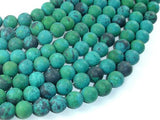 Matte Chrysocolla, 10mm Round Beads-Gems: Round & Faceted-BeadBeyond