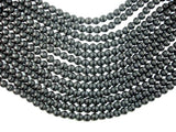 Matte Black Onyx Beads, 8mm Round Beads-with polished line-Gems: Round & Faceted-BeadBeyond