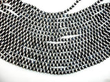 Black Onyx Beads, with White Line, 6mm Round Beads-Gems: Round & Faceted-BeadBeyond