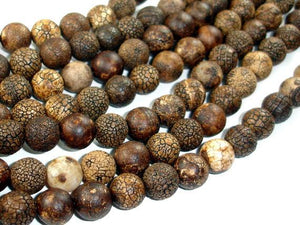 Crackle Tibetan Agate, 10mm Round Beads-Gems: Round & Faceted-BeadBeyond