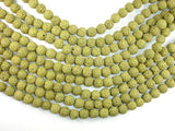 Peridot color Lava Beads, 10mm Round Beads-Gems: Round & Faceted-BeadBeyond