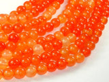 Agate Beads-Orange, 8mm(8.3mm) Round-Agate: Round & Faceted-BeadBeyond