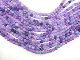 Frosted Matte Agate - Purple, 6mm Round Beads-Agate: Round & Faceted-BeadBeyond