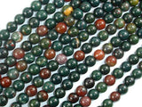 Indian Bloodstone Beads, 6mm Round Beads-Gems: Round & Faceted-BeadBeyond