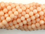 Jade Beads, Peach, 8mm Faceted Round-Gems: Round & Faceted-BeadBeyond