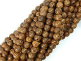 Wenge Wood Beads, 6mm(6.3mm) Round Beads, 25 Inch-Wood-BeadBeyond