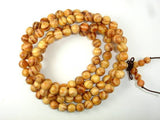 Indonesia Agathis Alba King Wood Beads, 8mm Round-Wood-BeadBeyond
