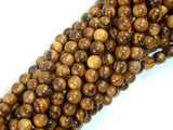 Vietnam Qinan Sandalwood Beads, 6mm(6.3mm) Round Beads, 25 Inch-Wood-BeadBeyond