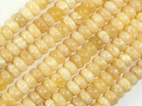 Yellow Jade Beads, 4mmx8mm Rondelle Beads-Gems: Round & Faceted-BeadBeyond