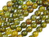 Dragon Vein Agate Beads, 10mm, Round Beads-Agate: Round & Faceted-BeadBeyond