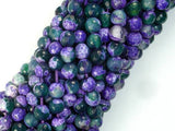 Agate Beads, Purple & Green, 6mm Faceted, 14.5 Inch-Agate: Round & Faceted-BeadBeyond