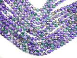 Agate Beads, Purple & Green, 8mm Faceted-Agate: Round & Faceted-BeadBeyond