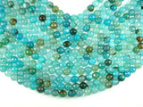 Light Blue Dragon Vein Agate Beads, 10mm Faceted Round-Agate: Round & Faceted-BeadBeyond